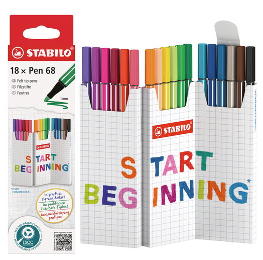 Fibrowa końcówka STABILO Pen 68